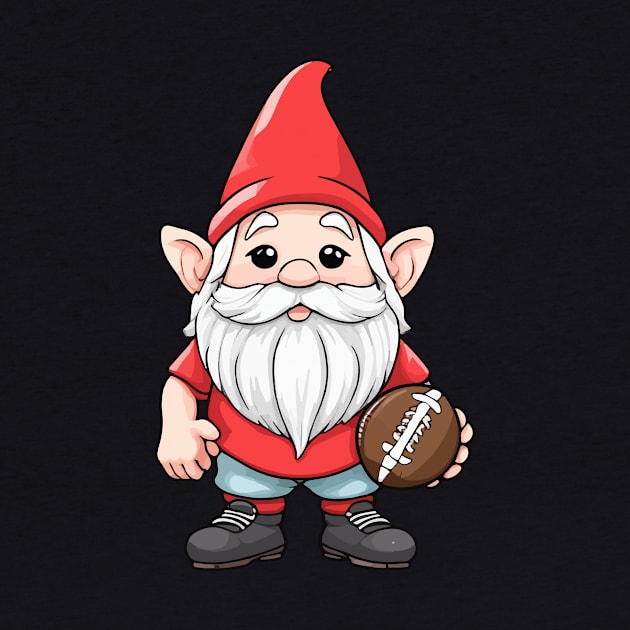 Touchdown Gnome - A Thanksgiving Treat for Football and Gnome Lovers by Rishirt